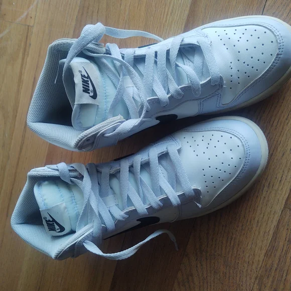 Nike Dunk High Football Grey Black Size 6.5y - Picture 8 of 12